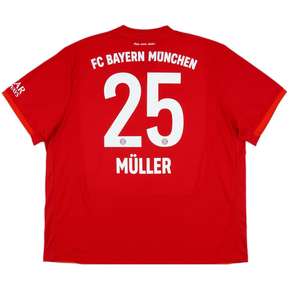 2019-20 Bayern Munich Home Shirt Muller #25 - 10/10 - (XXL)