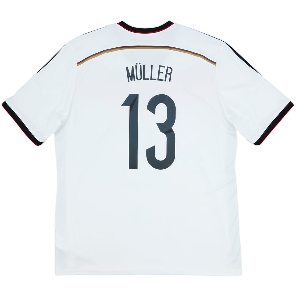 Camiseta de local de Alemania 2014-15 Muller #13 - 6/10 - (XL)