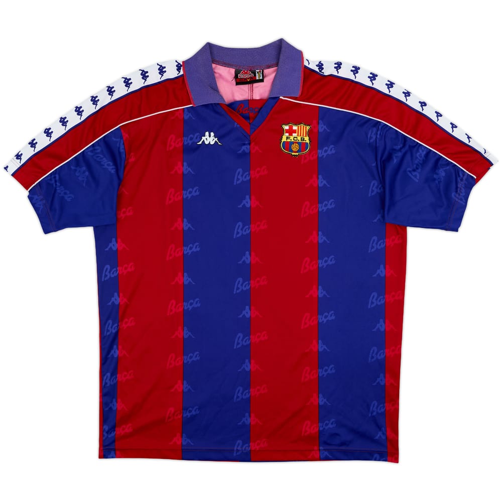 1995-97 Barcelona Home Shirt - 9/10 - (XL)