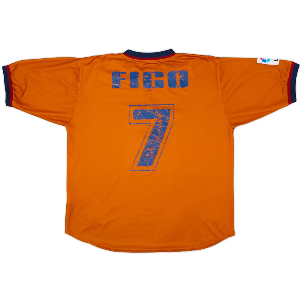 1998-00 Barcelona Third Shirt Figo #7 - 6/10 - (XL)