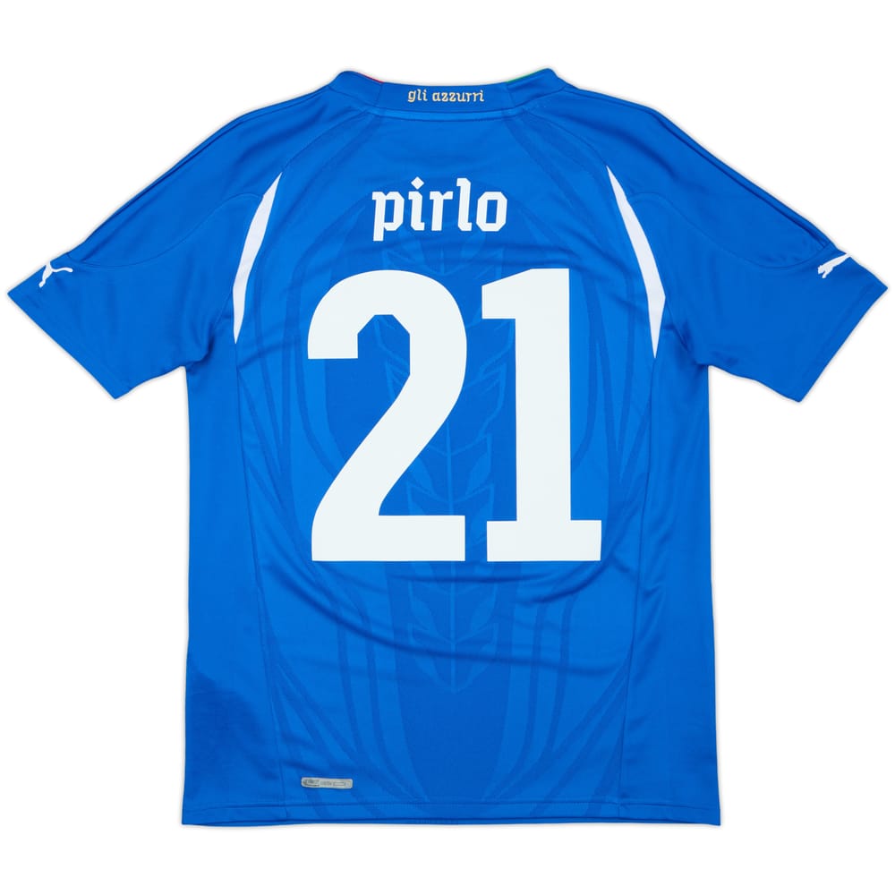 2010-12 Italy Home Shirt Pirlo #21 - 8/10 - (XL.Boys)