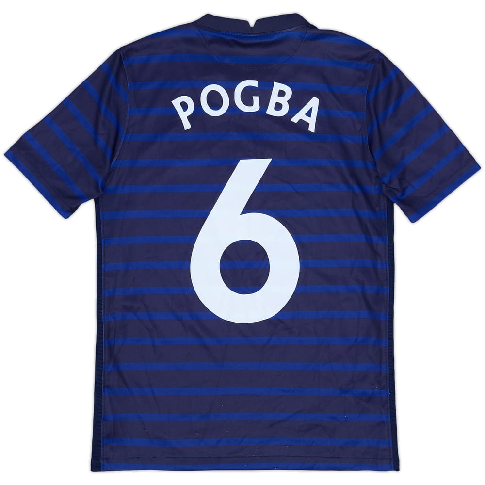 2020-21 France Home Shirt Pogba #6 - 8/10 - (L.Boys)