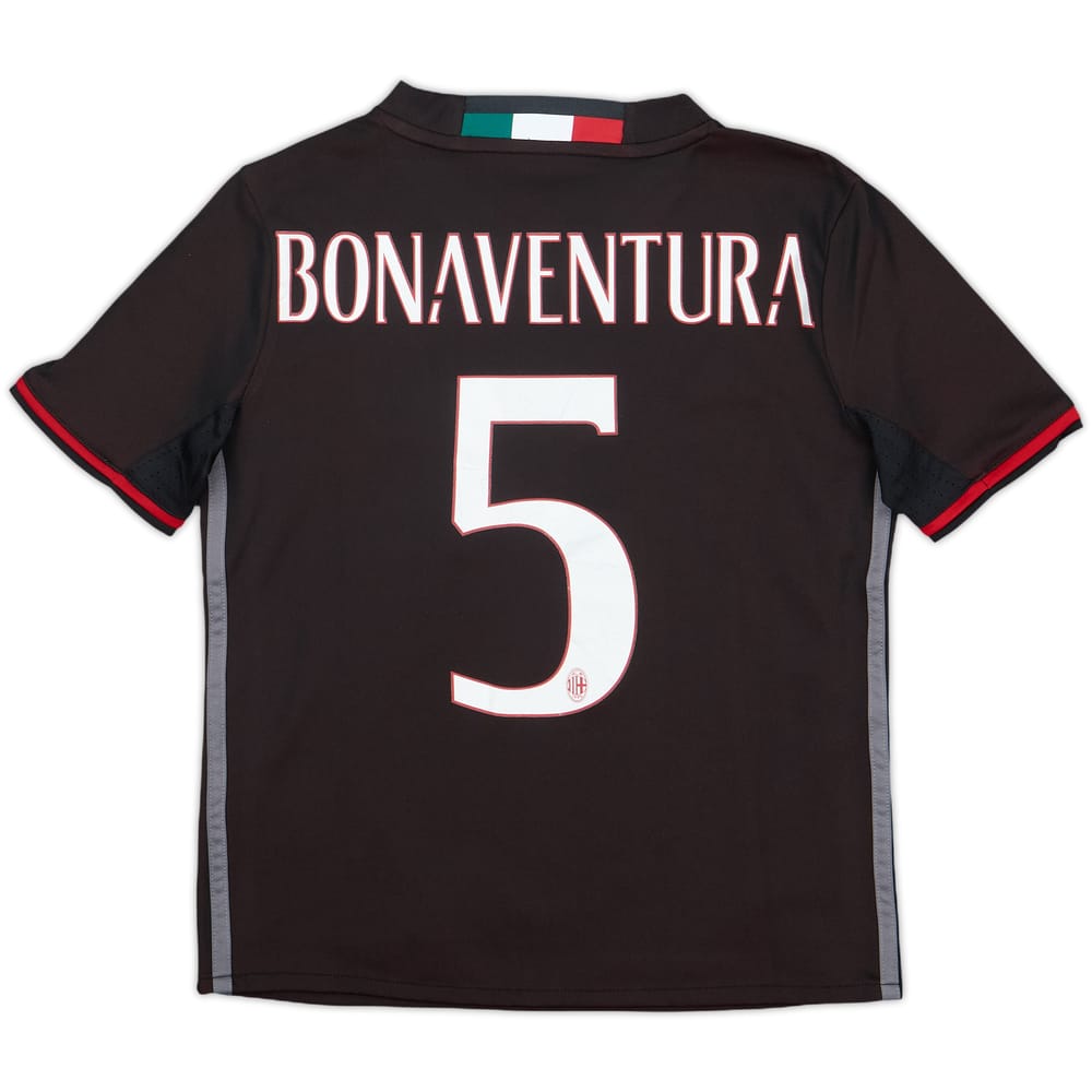 2016-17 AC Milan Home Shirt Bonaventura #5 - 6/10 - (S.Boys)