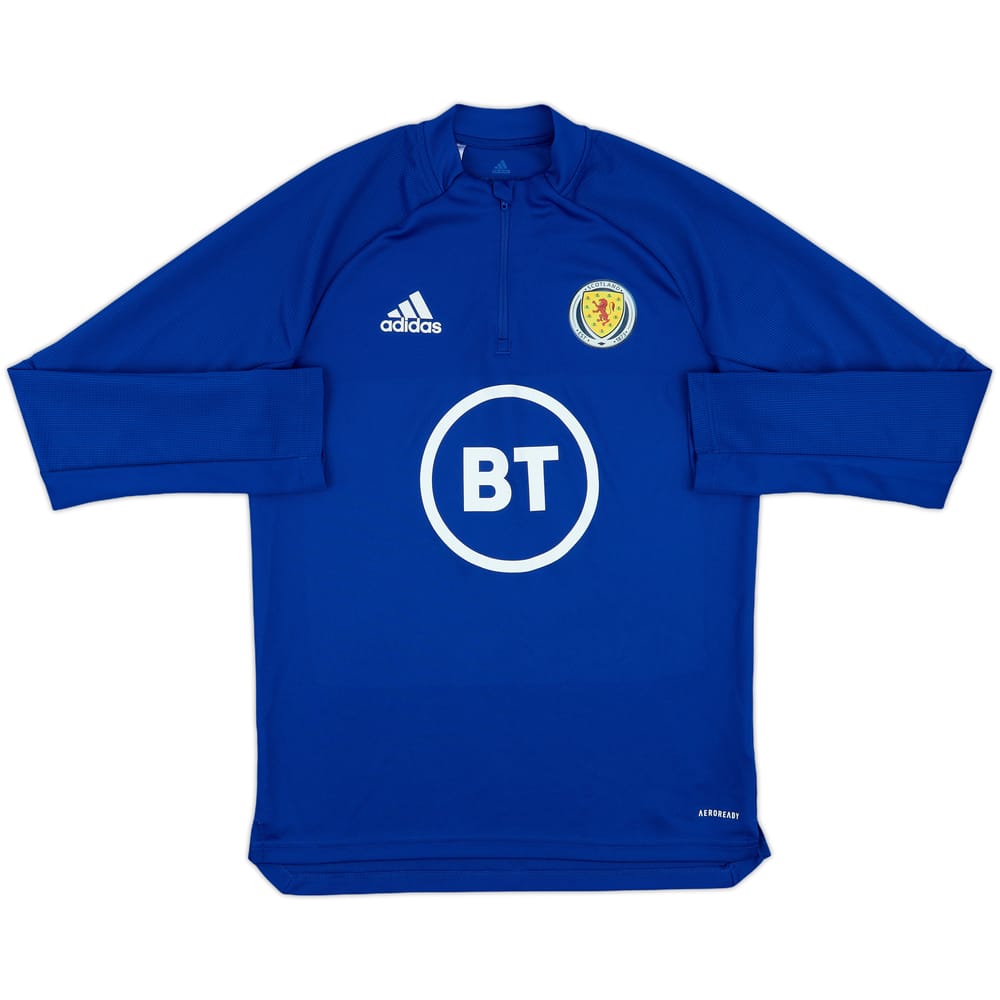 2019-20 Scotland adidas 1/4 Zip Training Top - 8/10 - (L.Boys)