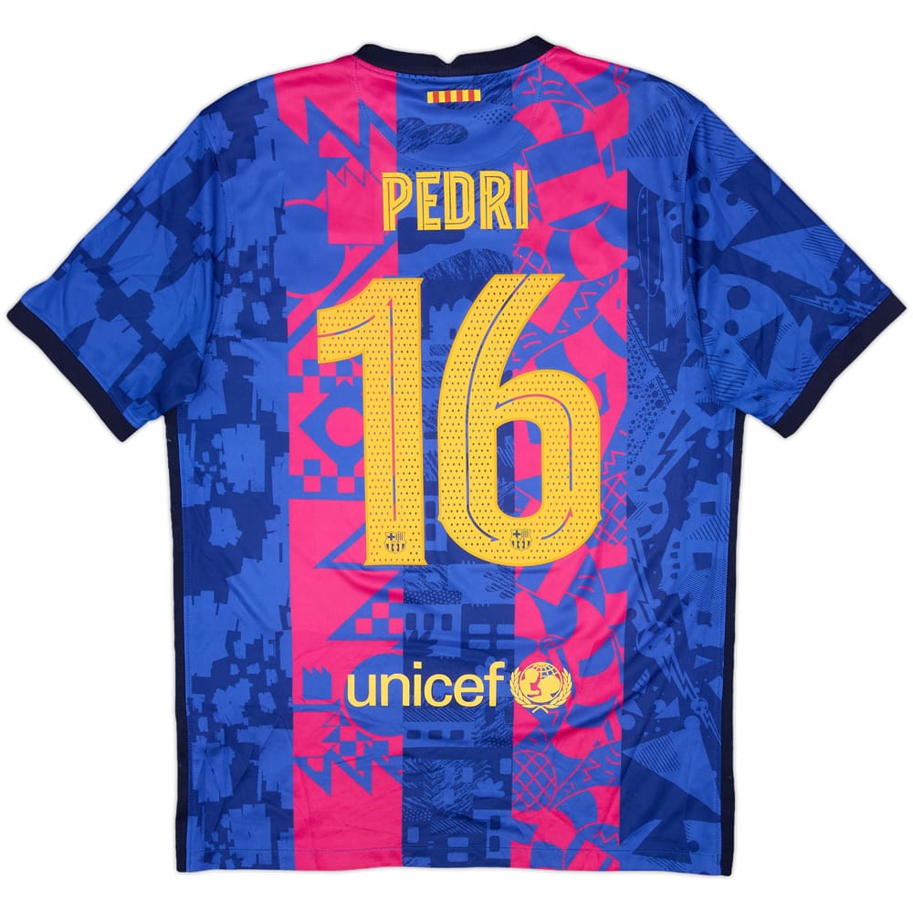 2021-22 Barcelona Third Shirt Pedri #16 - 8/10 - (M)