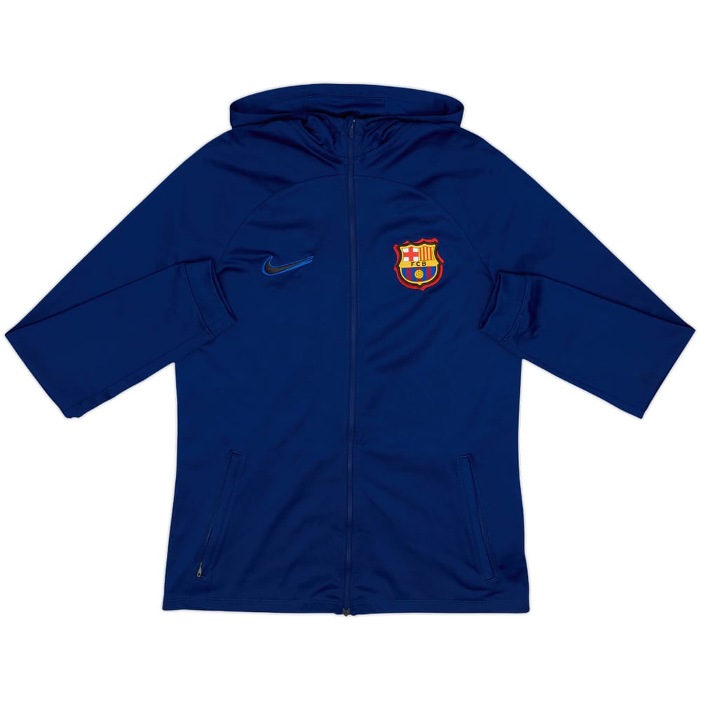 2022-23 Barcelona Nike Hooded Track Jacket - 8/10 - (XL.Boys)
