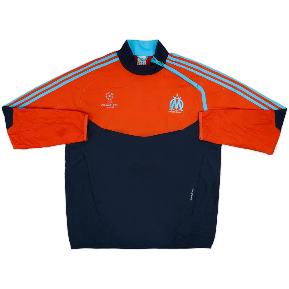 2011-12 Olympique Marseille adidas CL 1/4 Zip Drill Top - 8/10 - (L/XL)