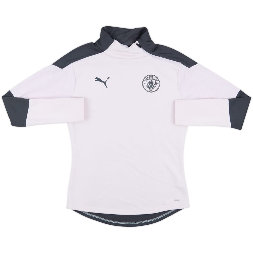 2020-21 Manchester City Puma 1/4 Zip Training Top - 8/10 - (S)