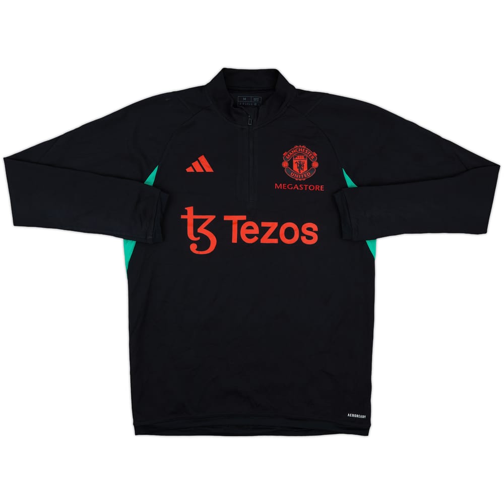 2023-24 Manchester United 'Megastore' adidas 1/4 Zip Training Top - 8/10 - (M)