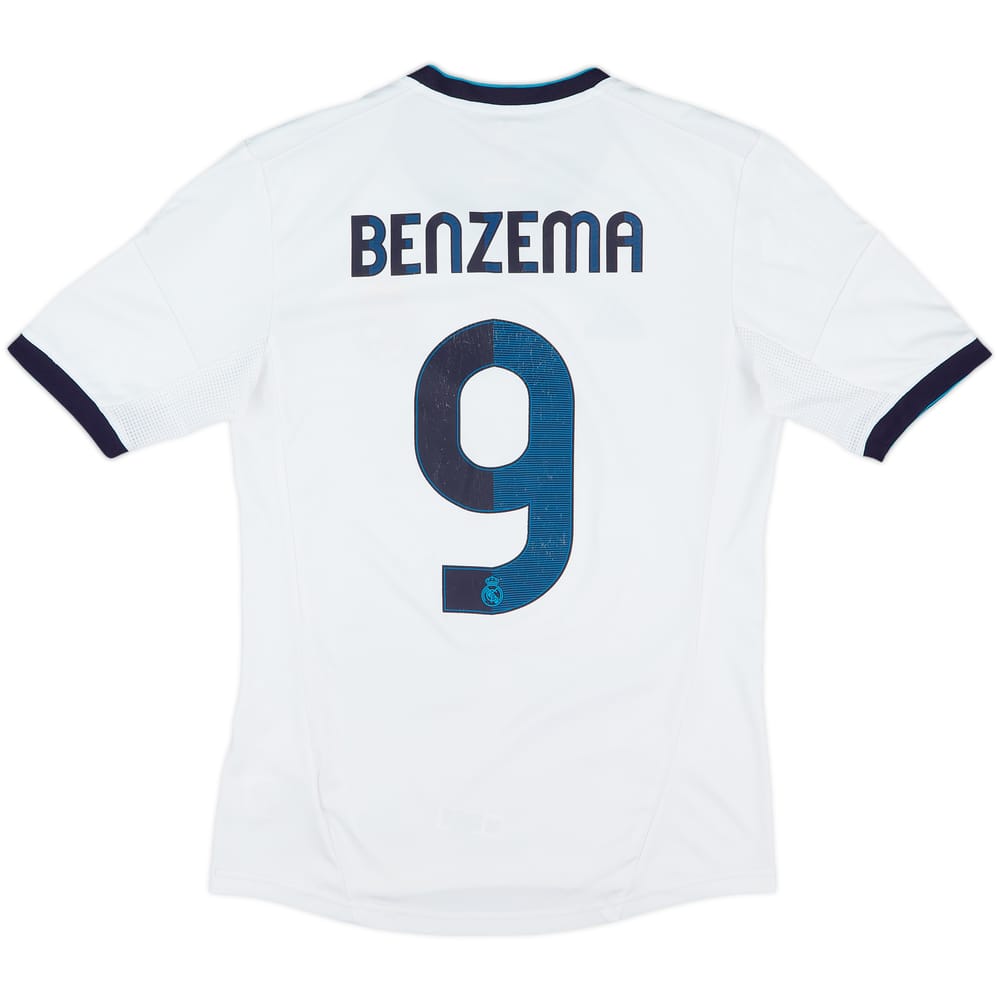 2012-13 Real Madrid Home Shirt Benzema #9 - 6/10 - (S)