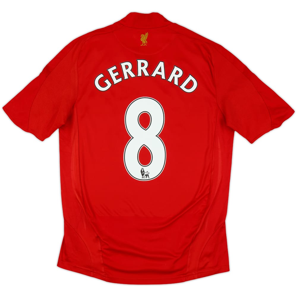 2008-10 Liverpool Home Shirt Gerrard #8 - 5/10 - (S)