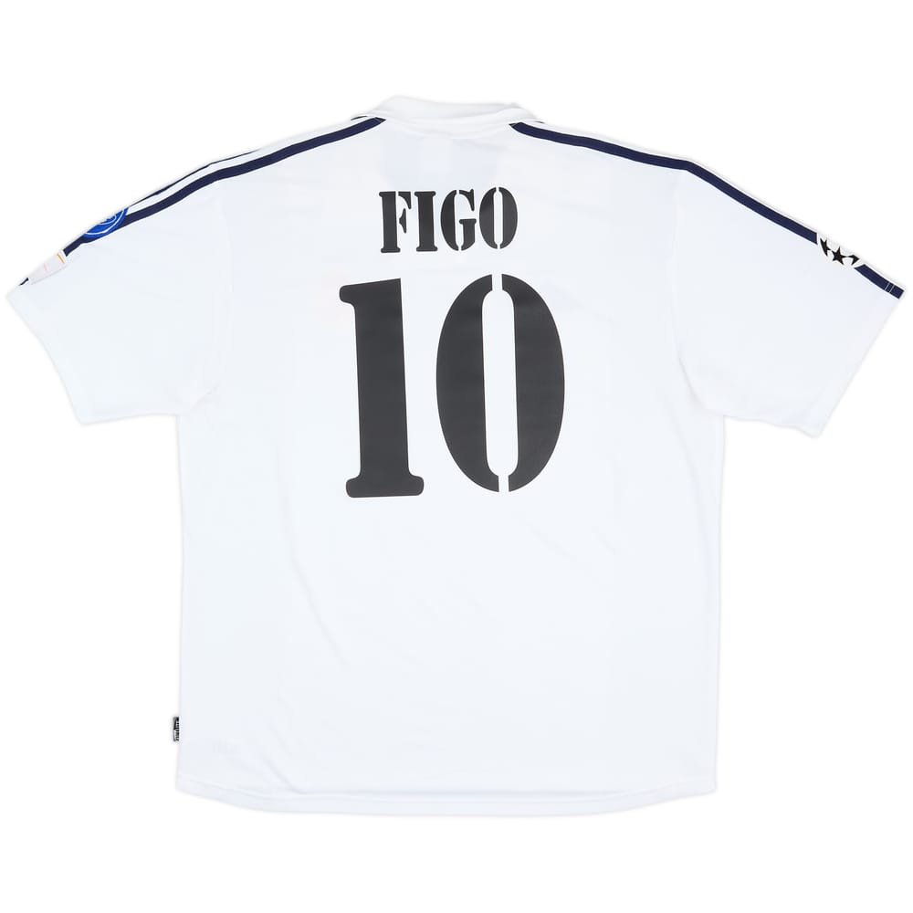 2001 Real Madrid Home Shirt Figo #10 - 6/10 - (XL)