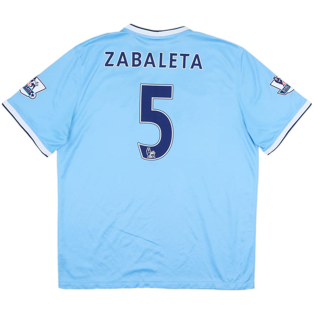 2013-14 Manchester City Home Shirt Zabaleta #5 - 8/10 - (XL)