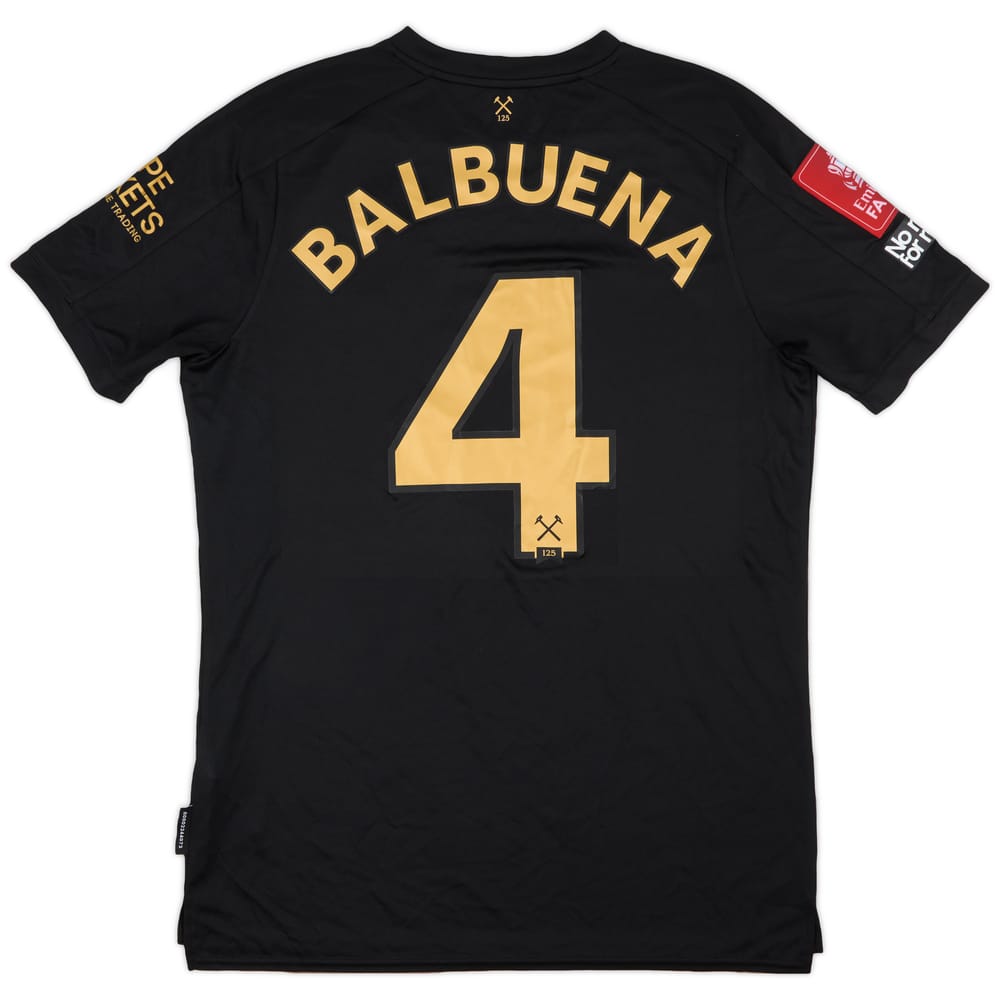 2020-21 West Ham Match Issue FA Cup Third Shirt Balbuena #4
