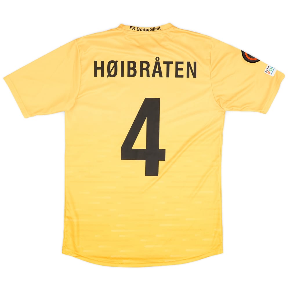 2022-23 Bodø/Glimt Match Issue Europa League Home Shirt Høibråten #4