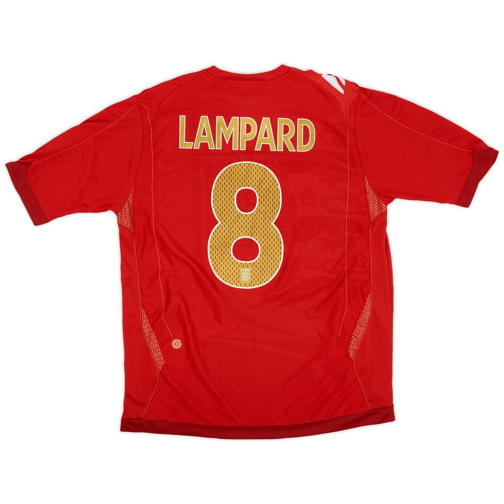 2006-08 England Away Shirt Lampard #8 - 7/10 - (L)