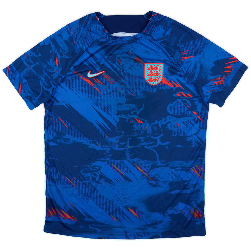 2022-23 England Nike Pre-Match Training Shirt - 8/10 - (L)