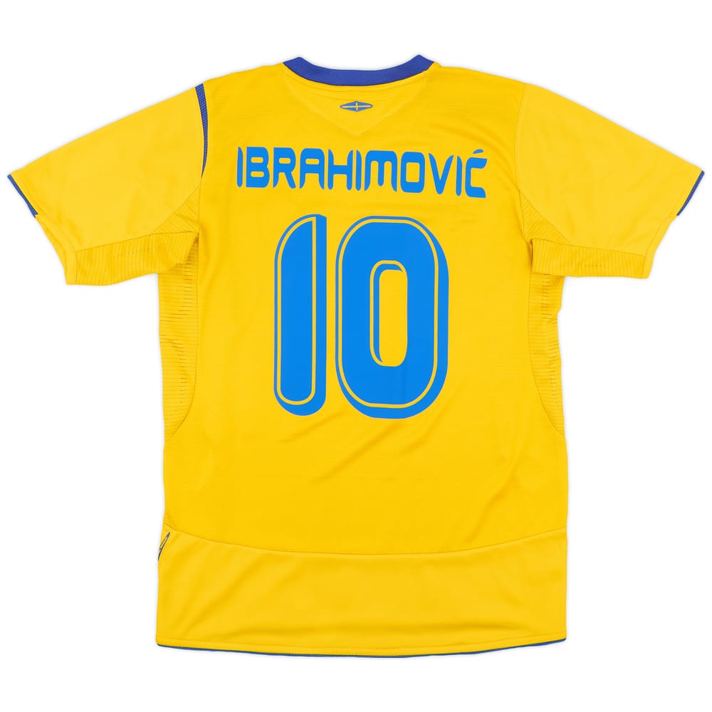 2005-06 Sweden Home Shirt Ibrahimovic #10 - 6/10 - (S)