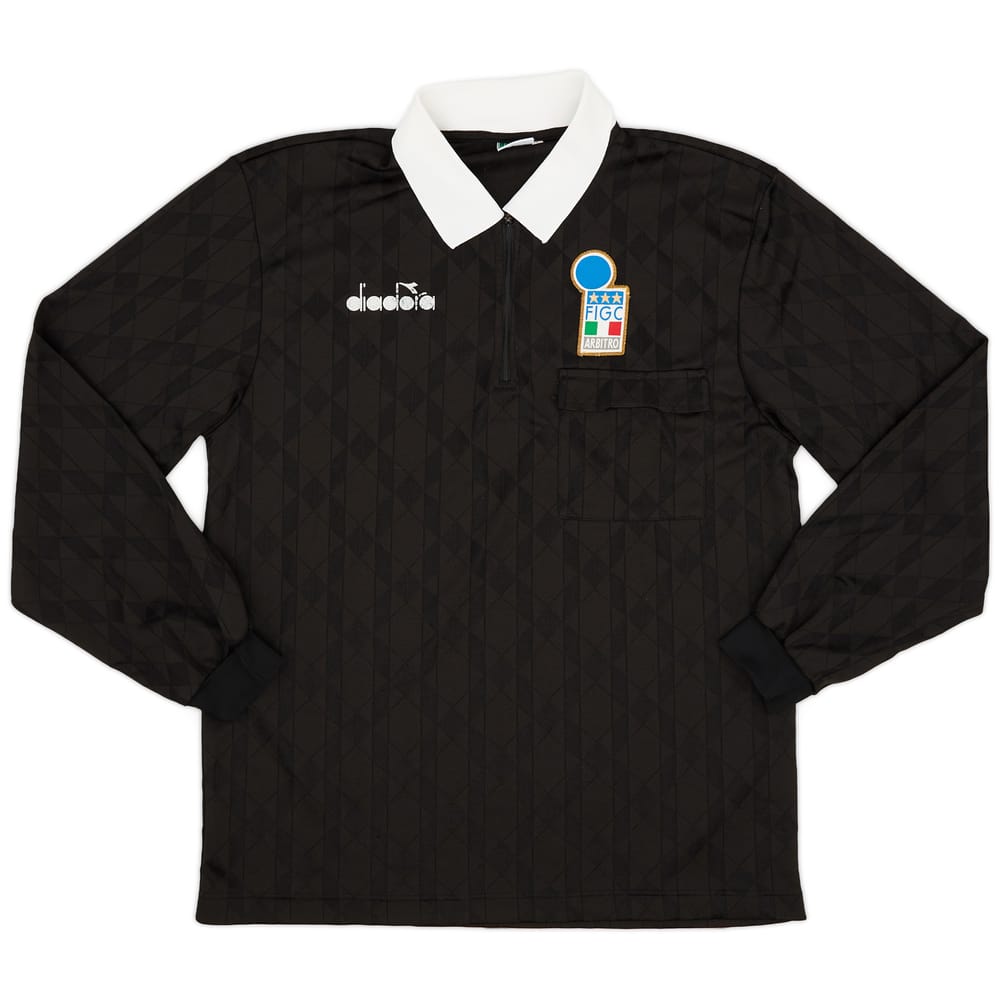 1990s Italy FIGC Diadora Referee L/S Shirt - 6/10 - (L)
