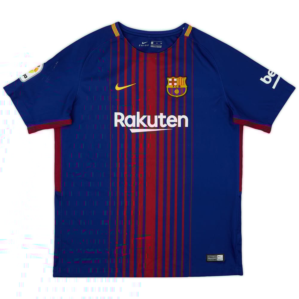 2017-18 Barcelona Home Shirt - 6/10 - (XL.Boys)