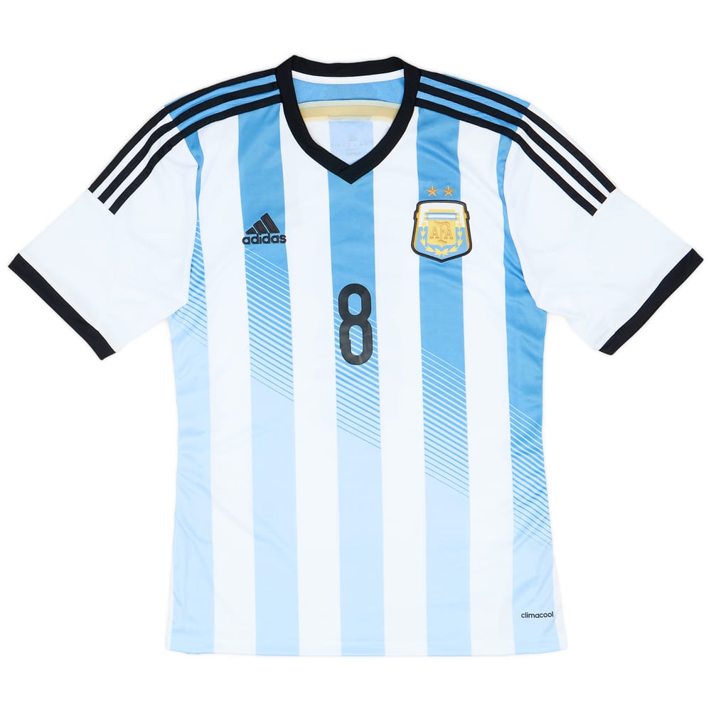2013-15 Argentina Match Issue Home Shirt #8
