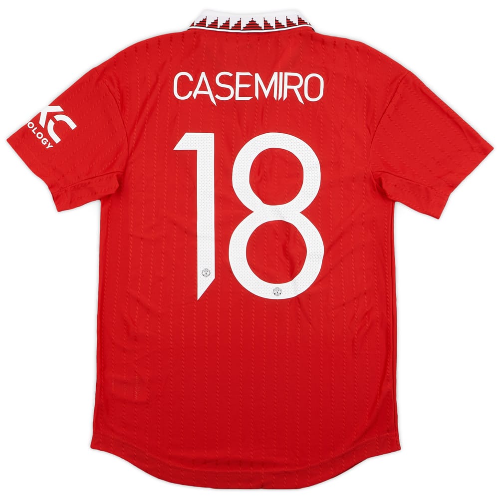 2022-23 Manchester United Authentic Home Shirt Casemiro #18 (S)