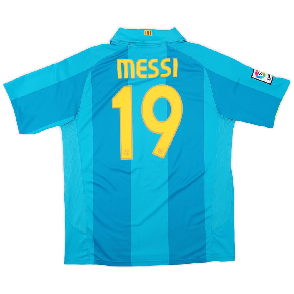2007-09 Barcelona Away Shirt Messi #19 - 8/10 - (L)