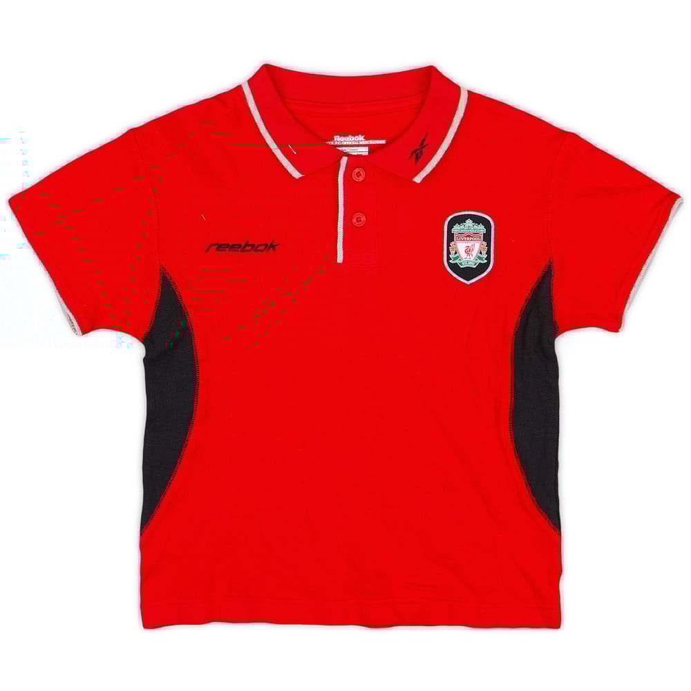 2002-04 Liverpool Reebok Polo Shirt - 9/10 - (S.Boys)