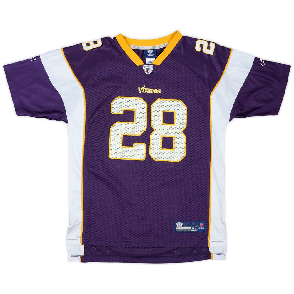 2008-11 Minnesota Vikings Peterson #28 Reebok On Field Home Jersey - 9/10 - (XL.Boys)
