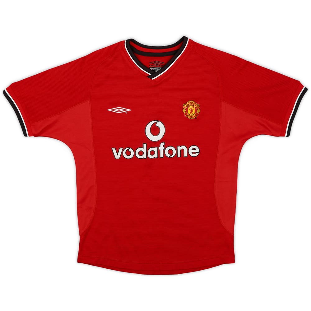 2000-02 Manchester United Home Shirt - 8/10 - (L.Boys)