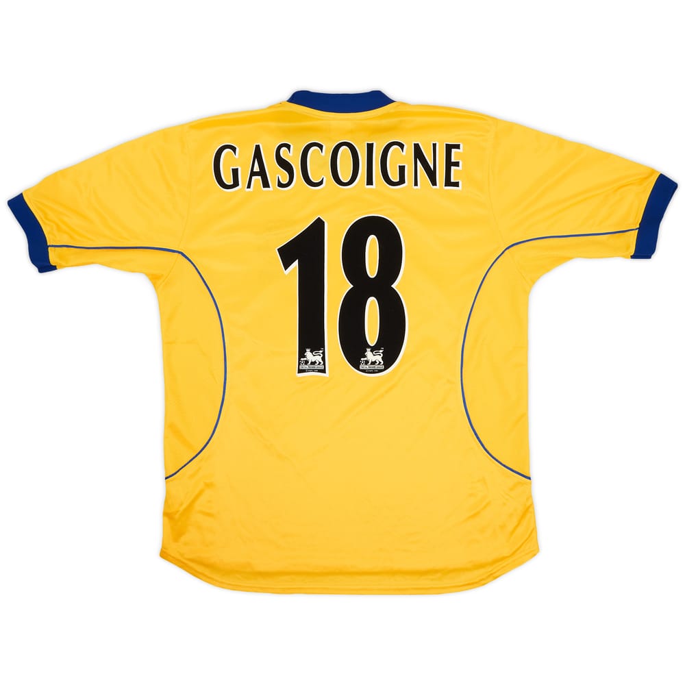 2000-01 Everton Away Shirt Gascoigne #18 - 9/10 - (L)