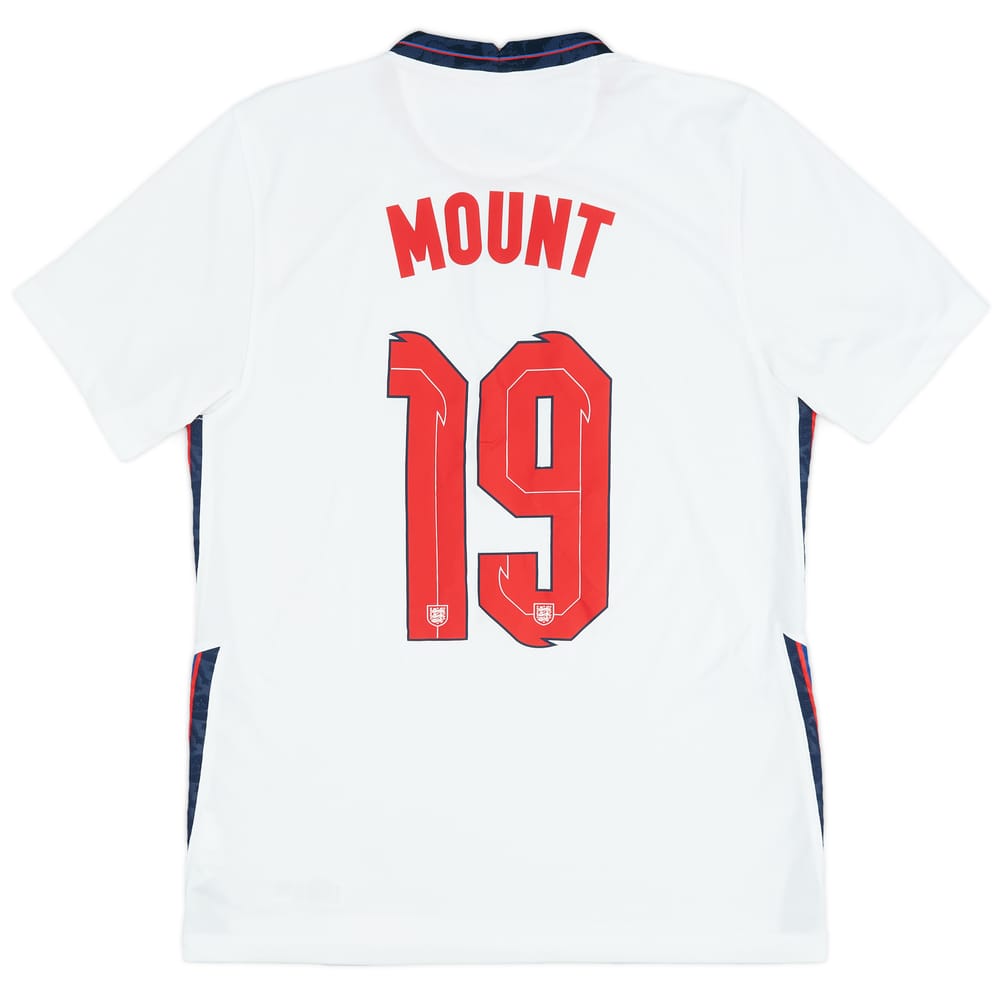 2020-22 England Home Shirt Mount #19 - 8/10 - (M)