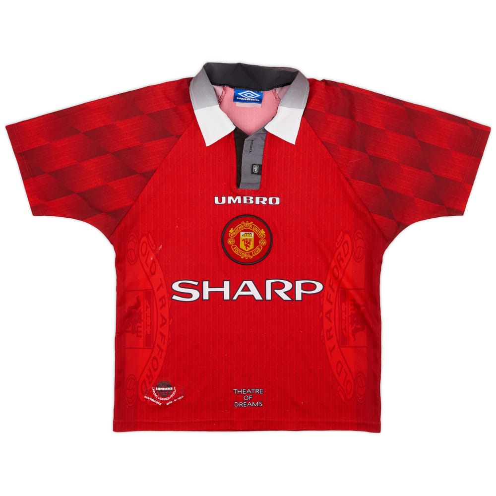 1996-98 Manchester United Home Shirt - 6/10 - (Y)