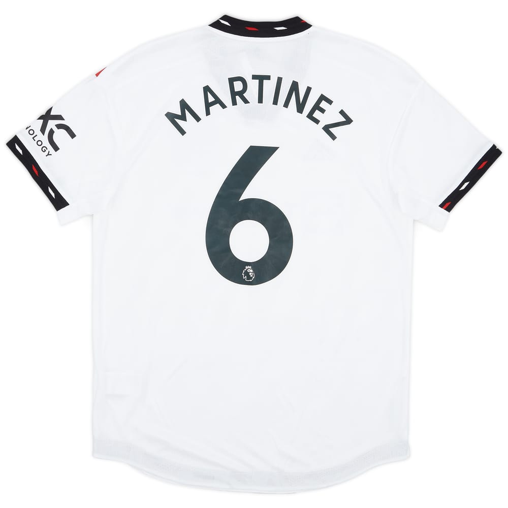 2022-23 Manchester United Authentic Away Shirt Martinez #6 (M)