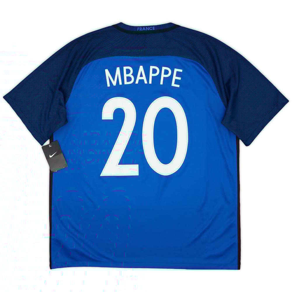 2016-17 France Home Shirt Mbappe #20 (XL)