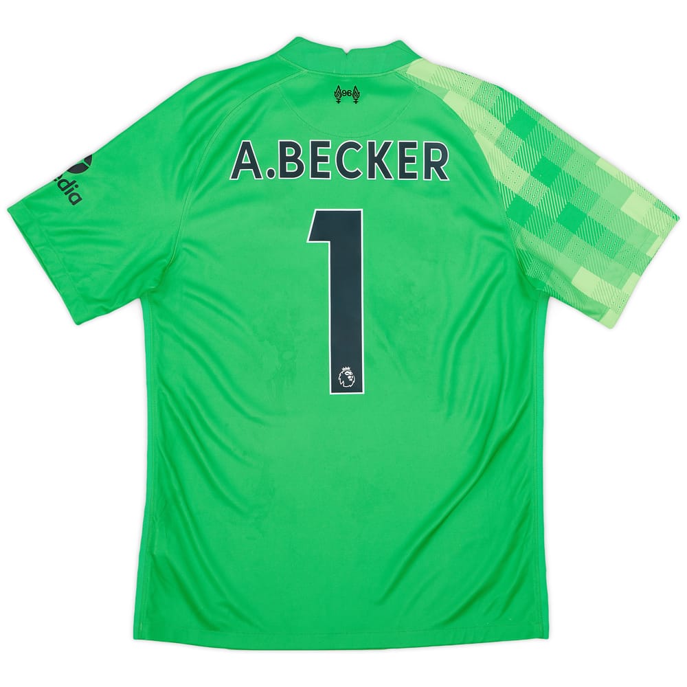 2021-22 Liverpool GK Shirt A.Becker #1 - 9/10 - (M)