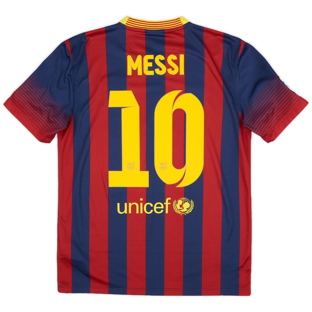2013-14 Barcelona Home Shirt Messi #10 - 9/10 - (M)