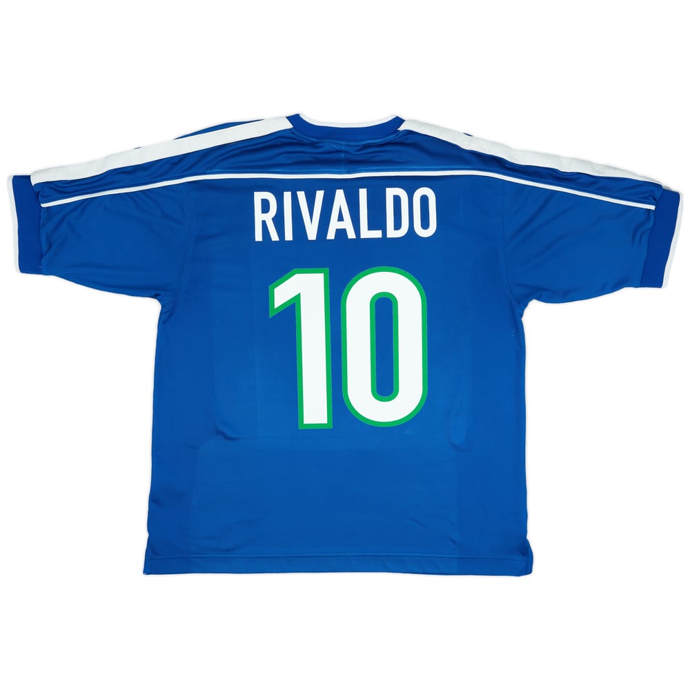 1998-00 Brazil Away Shirt Rivaldo #10 - 8/10 - (L)