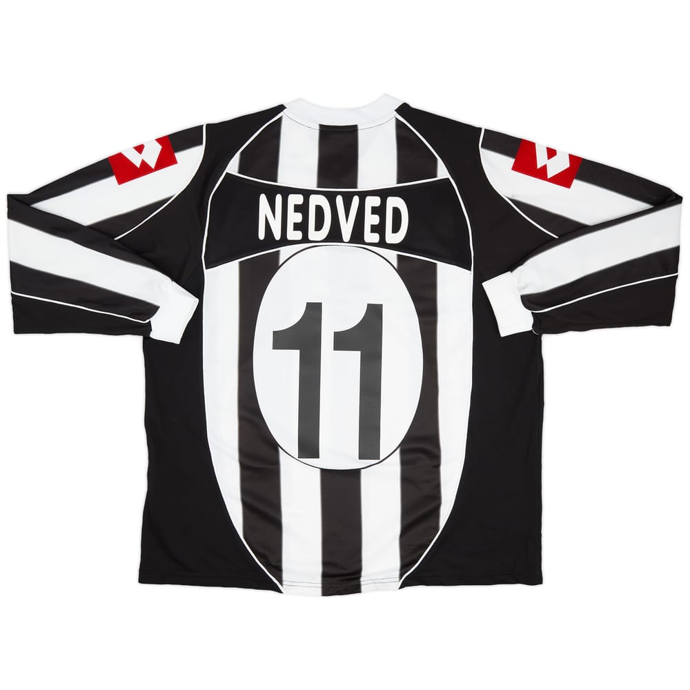 2002-03 Juventus Home L/S Shirt Nedved #11 - 9/10 - (XL)