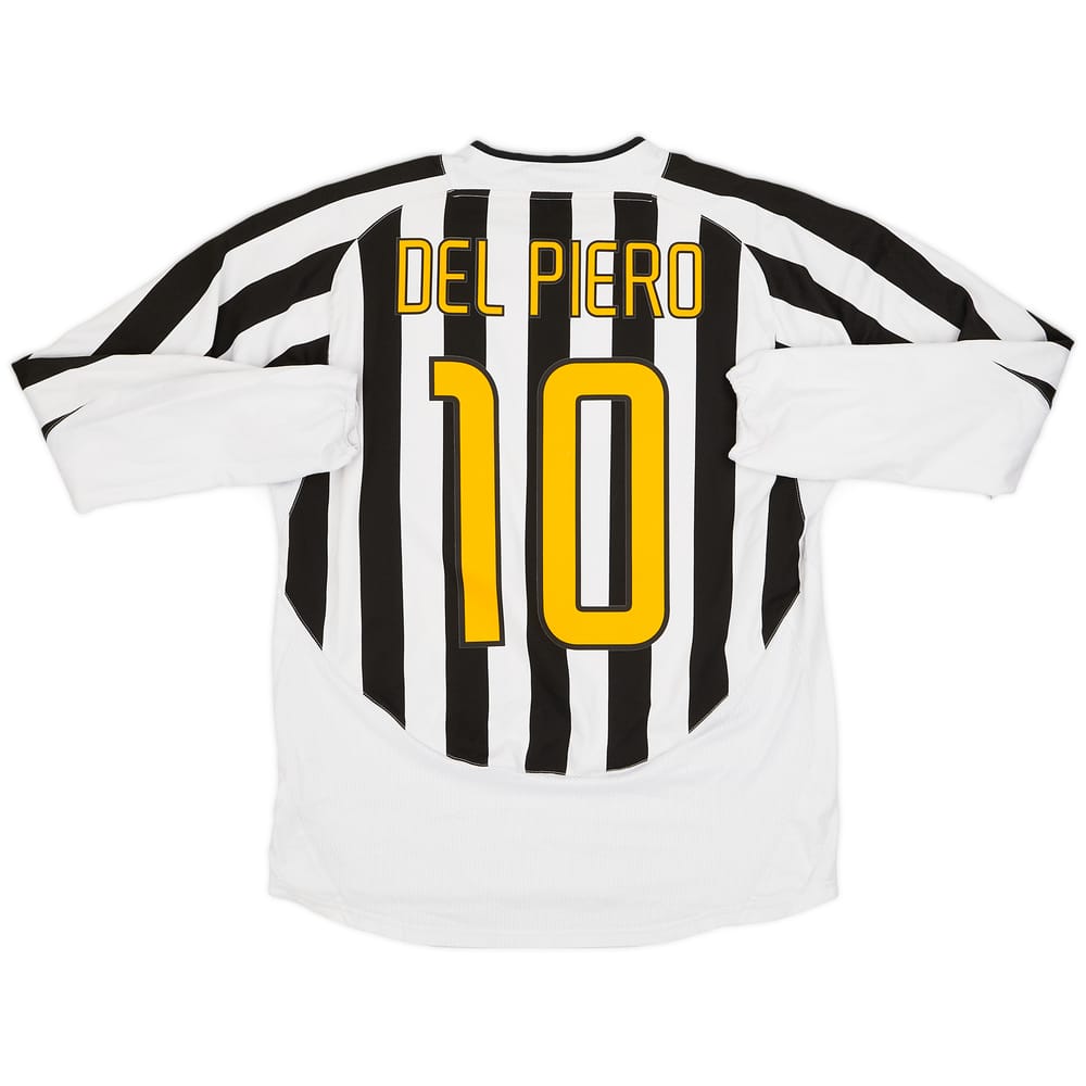 2003-04 Juventus Home L/S Shirt Del Piero #10 - 9/10 - (L)