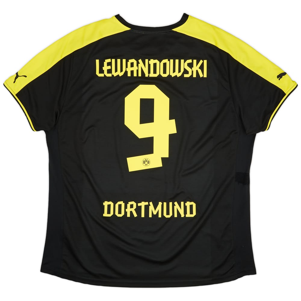 2013-14 Borussia Dortmund Away Shirt Lewandowski #9 - 9/10 - (XL)