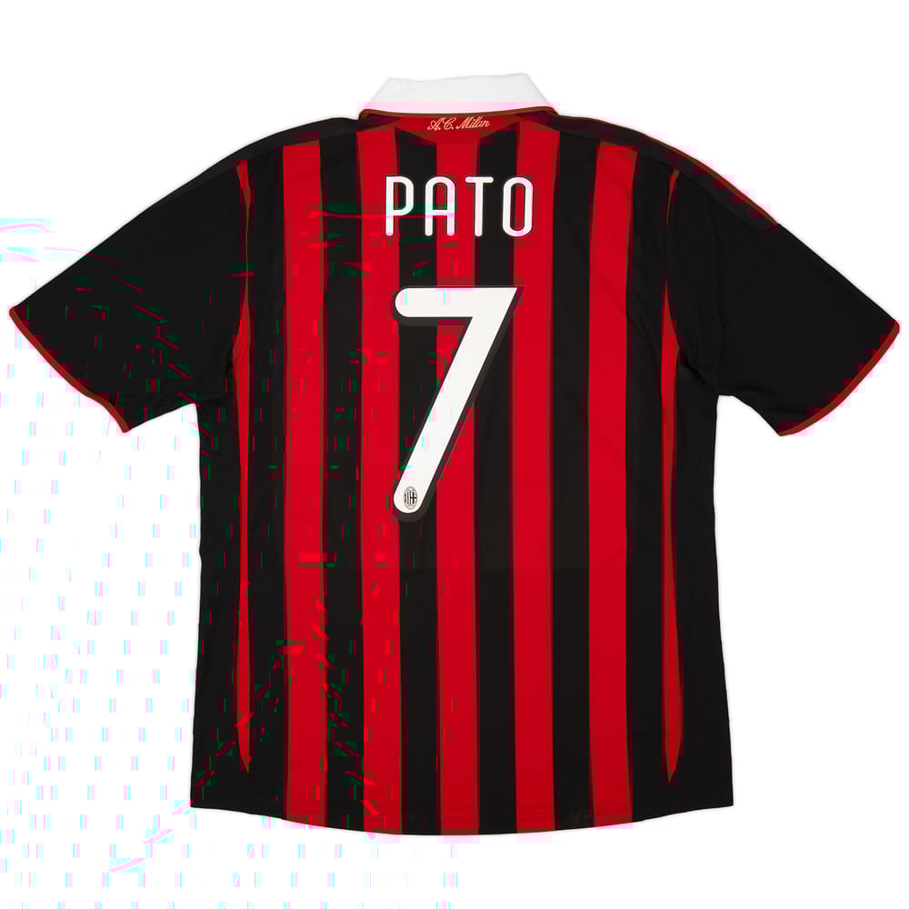 2009-10 AC Milan Home Shirt Pato #7 - 8/10 - (L)