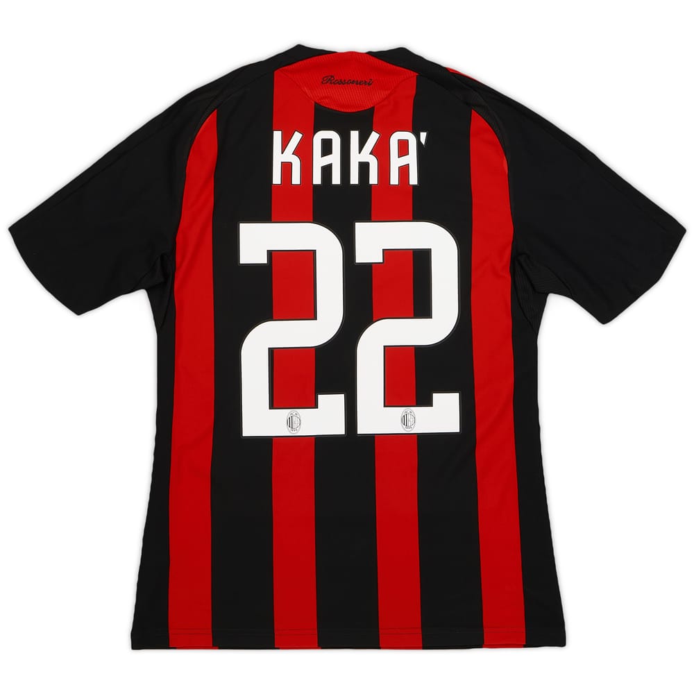 2008-09 AC Milan Home Shirt Kaká #22 - 6/10 - (S)