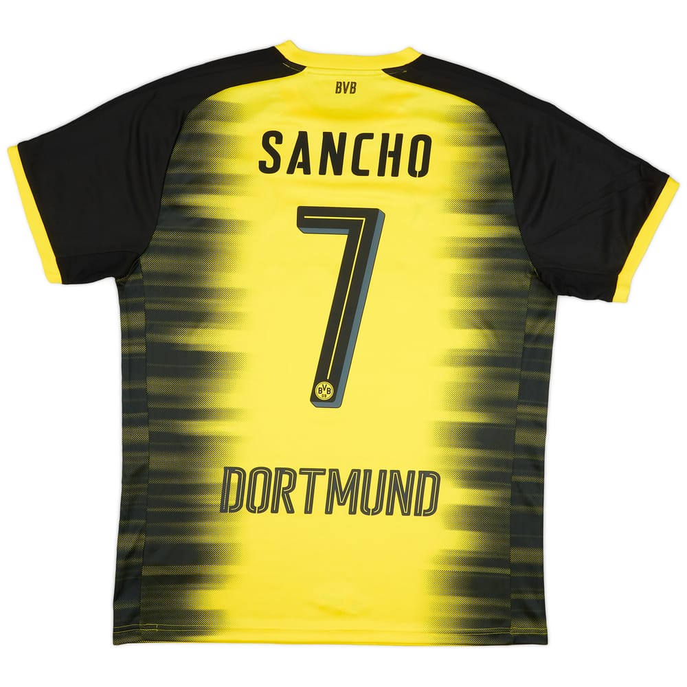 2018-19 Borussia Dortmund European Home Shirt Sancho #7 - 9/10 - (L)