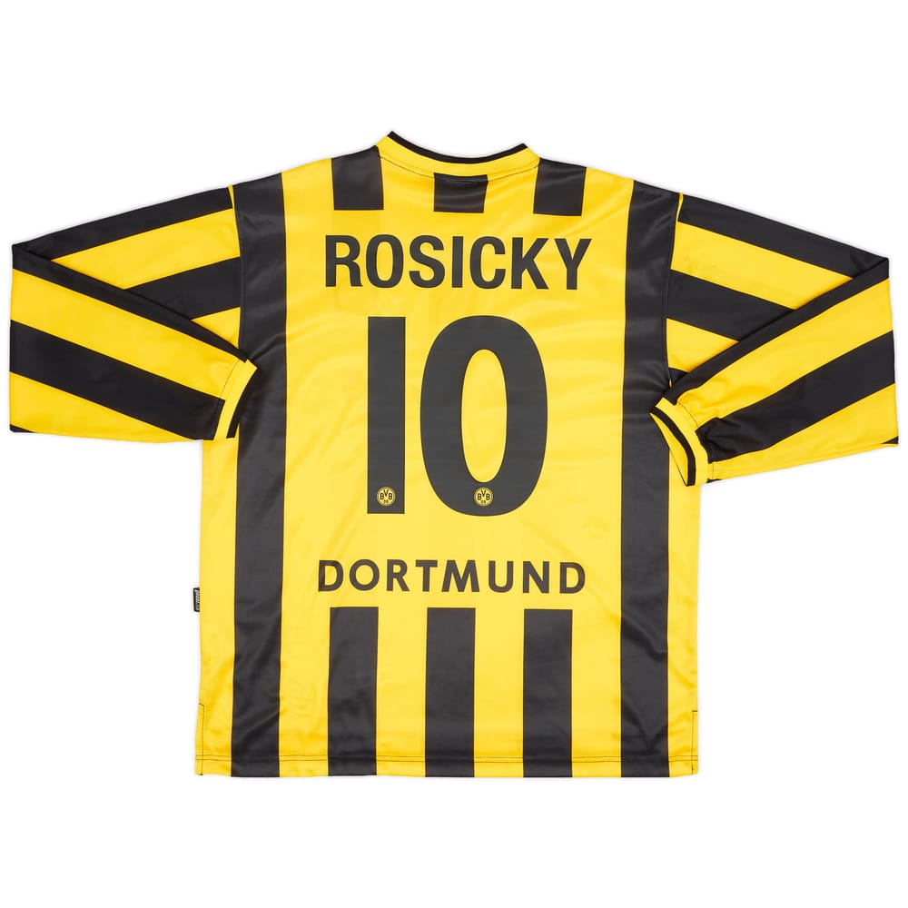 2000-02 Borussia Dortmund Home L/S Shirt Rosicky #10 - 6/10 - (L)