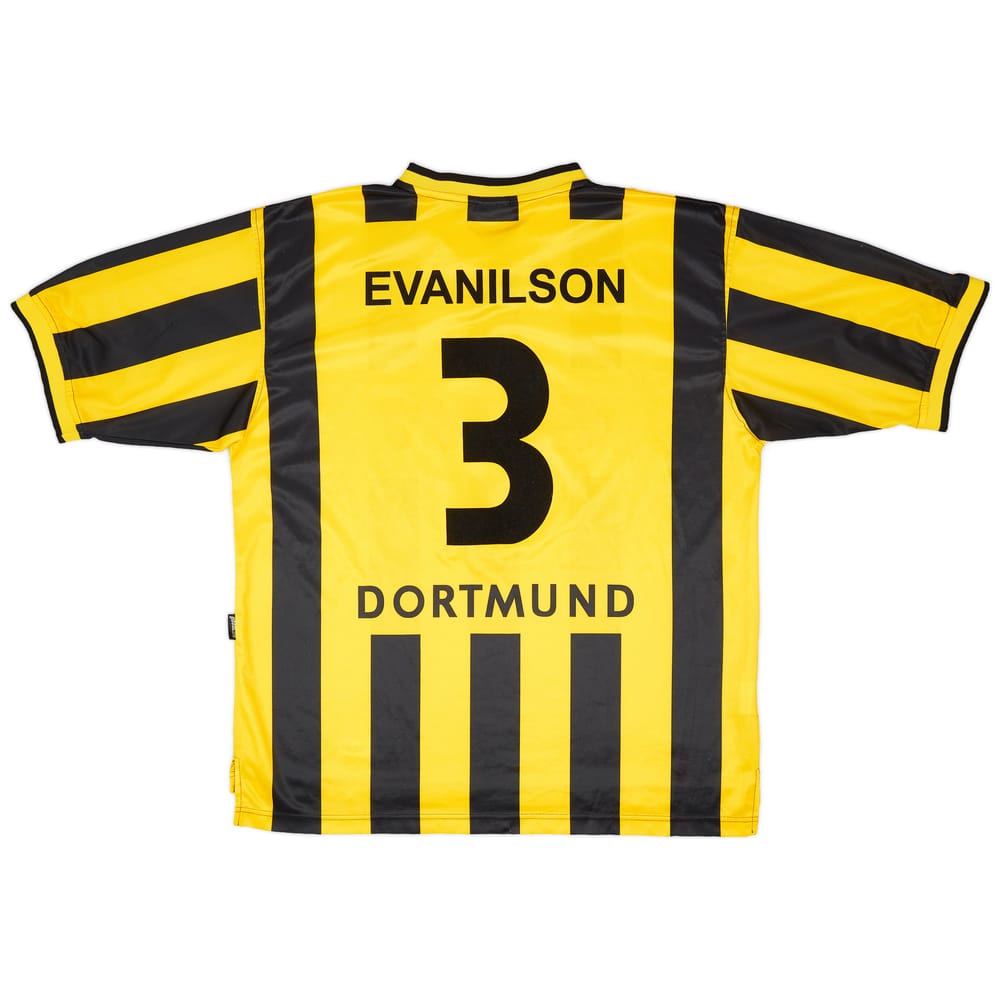 2000-02 Borussia Dortmund Home Shirt Evanilson #3 - 8/10 - (XL)