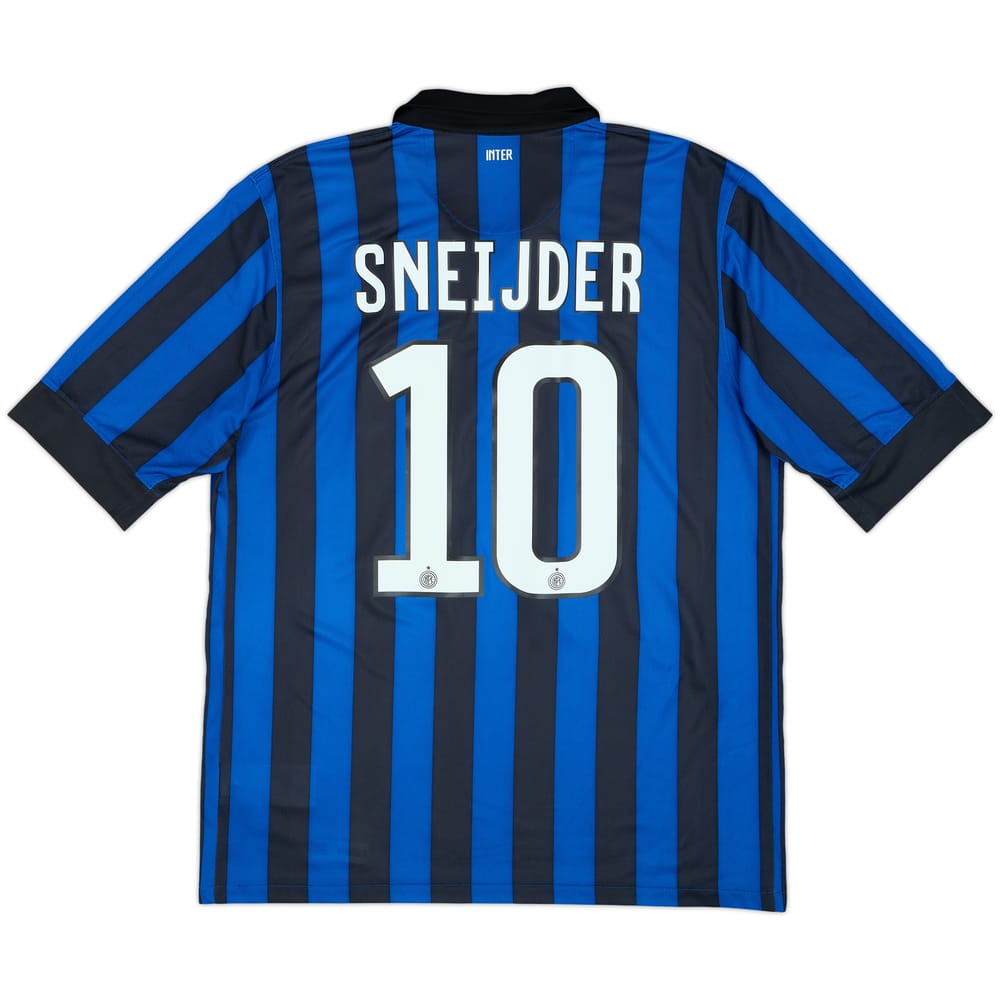 2011-12 Inter Milan Home Shirt Sneijder #10 - 8/10 - (L)