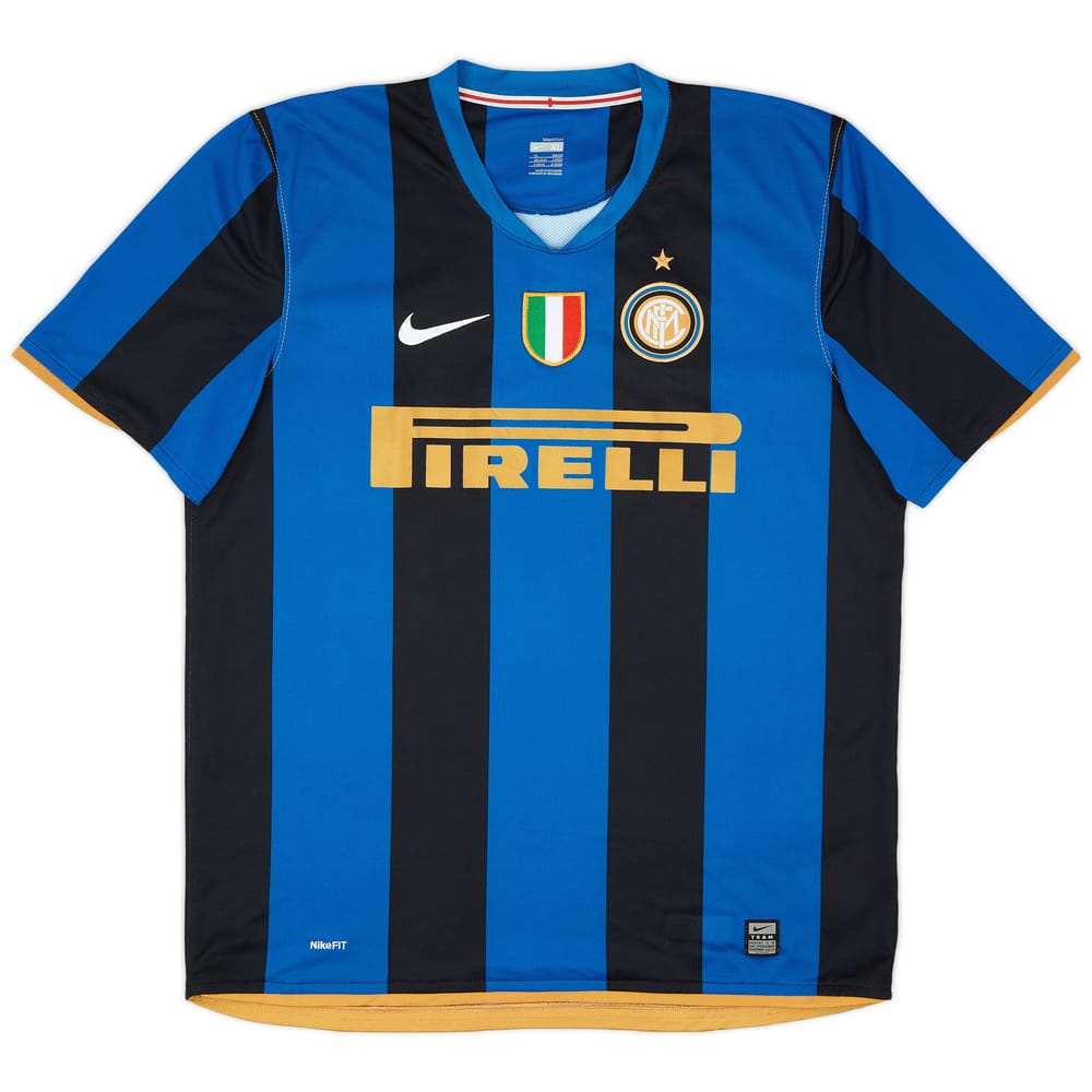 2008-09 Inter Milan Home Shirt - 9/10 - (XL)