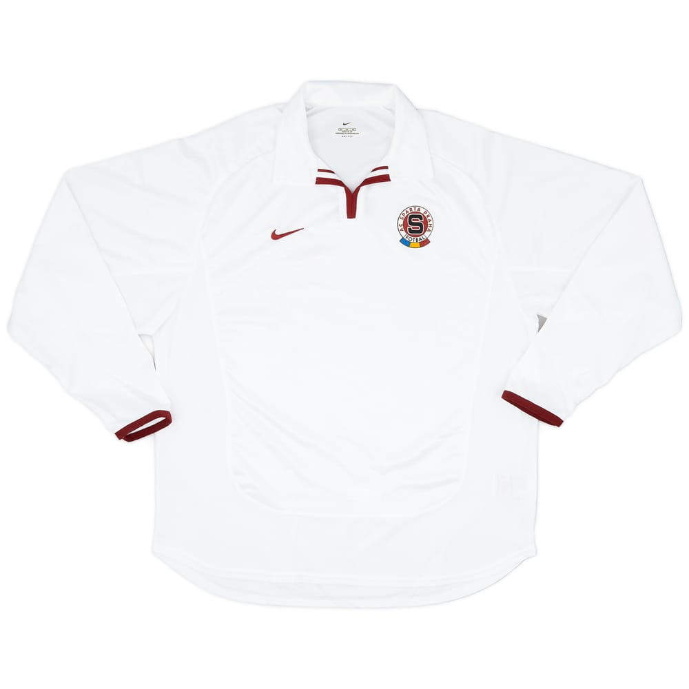 2001-02 Sparta Prague Player Issue Away L/S Shirt - 9/10 - (XL)