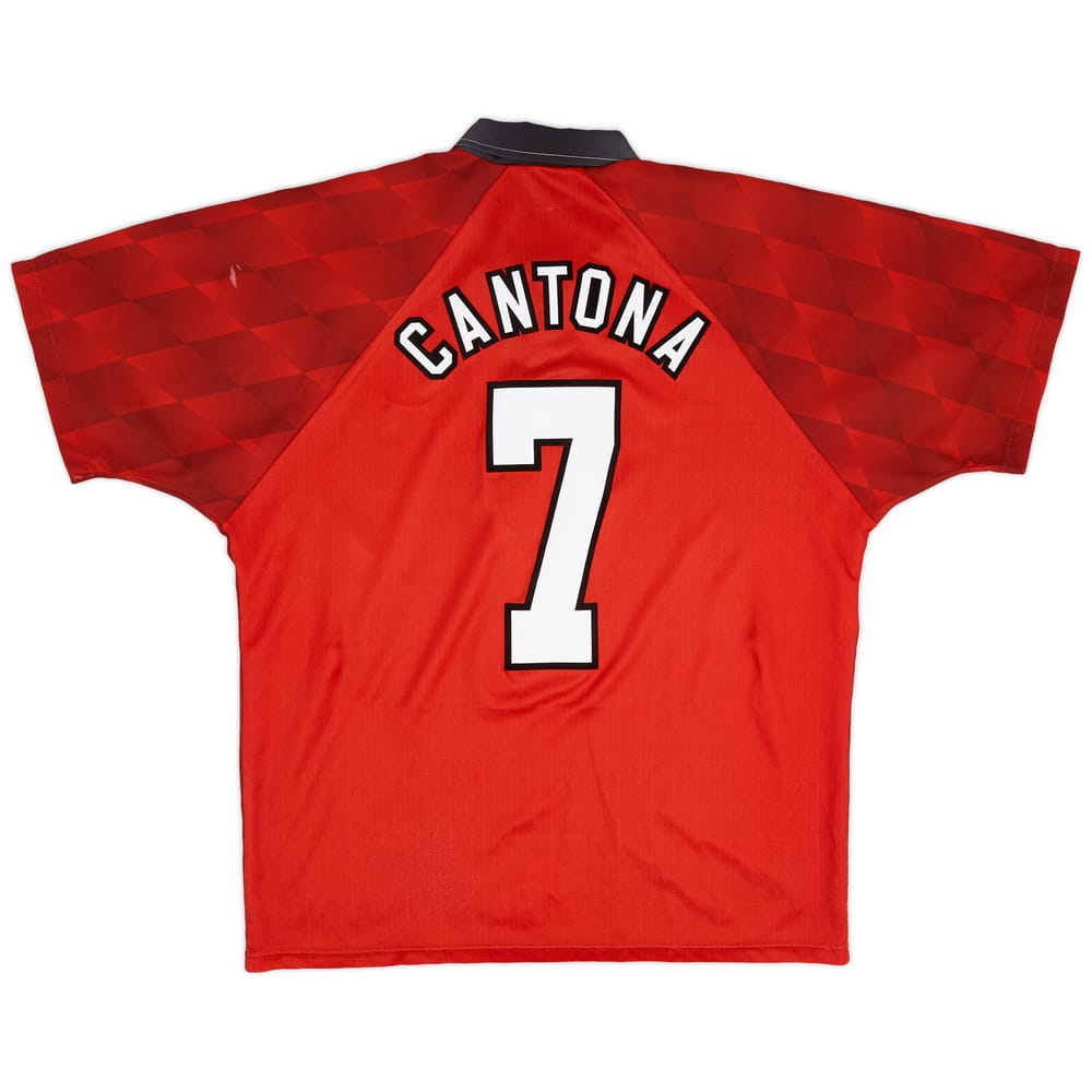 1996-98 Manchester United Home Shirt Cantona #7 - 5/10 - (L)